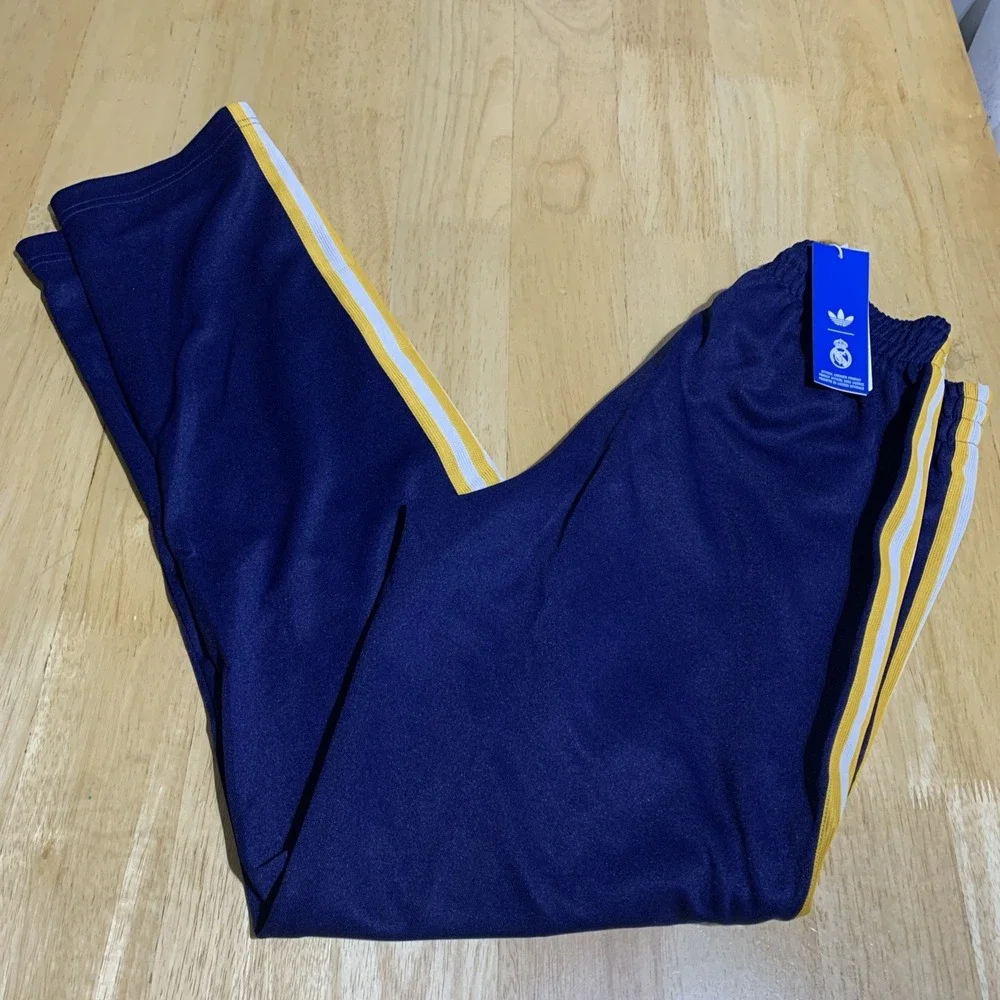 Adidas Originals Real Madrid Blue Track Pants JZ9151 Men's Small
